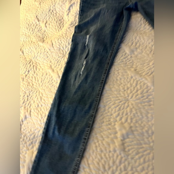 Motherhood Maternity Indigo blue distressed maternity jeans - Picture 2 of 16